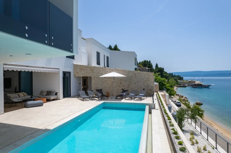 Villa Chiara by Croatia Finest Holidays - seafront luxury villa with outdoor swimming pool in Omis near Split