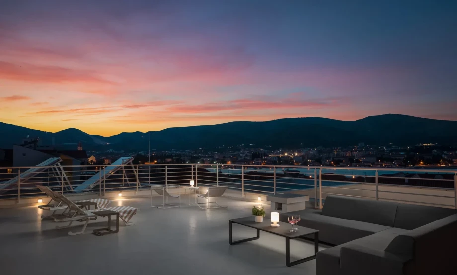 Villa Dolce by Croatia Finest Holidays – contemporary design villa with heated pool and jacuzzi on roof top terrace