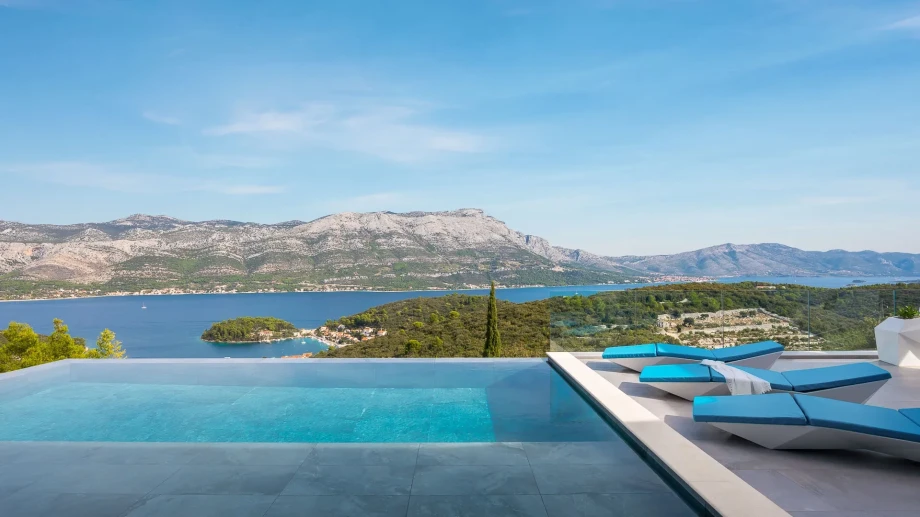 Villa La Scala by Croatia Finest Holidays - luxury villa with two outdoor swimming pools on island Korcula