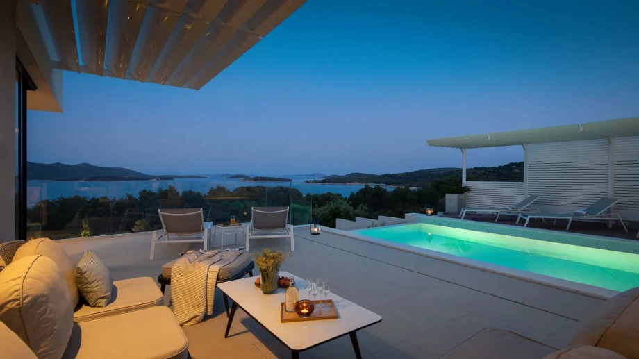 Villa Serenity by Croatia Finest Holidays - luxury villa with outdoor swimming pool and gym on Murter