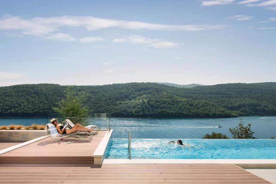 Villa Thalia by Croatia Finest Holidays - waterfront luxury villa with outdoor swimming pool and mediterranean garden in Istra