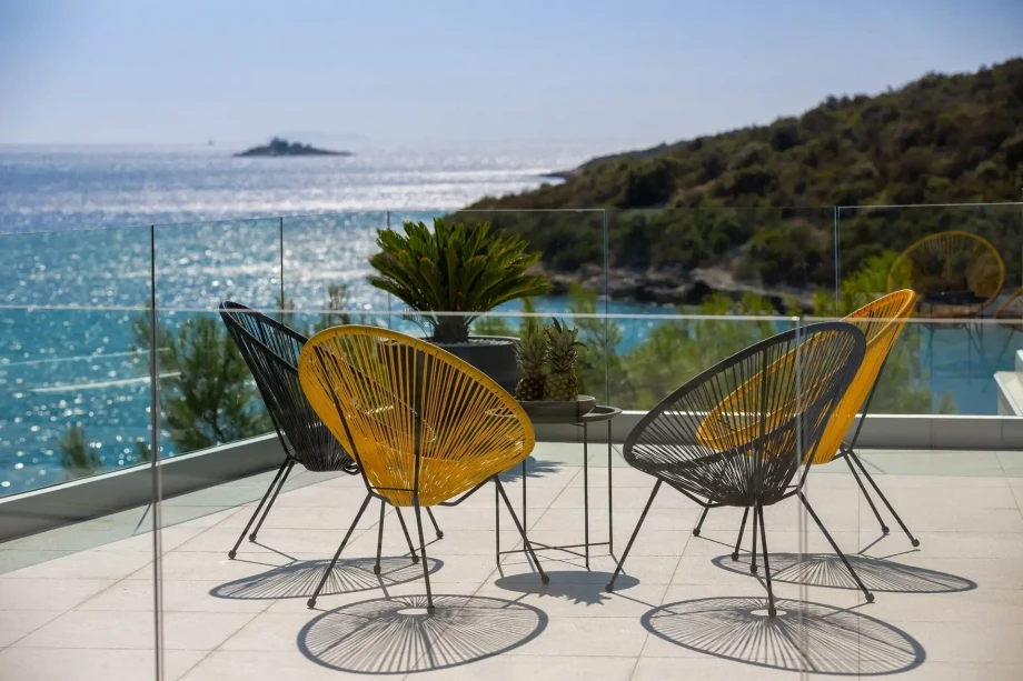 Villa Mar by Croatia Finest Holidays - waterfront luxury villa with outdoor swimming pool, mediterranean garden and gym near Trogir