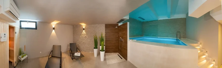 Villa Trogir Twins 2 by Croatia Finest Holidays - waterfront luxury villa with indoor and outdoor swimming pool and sauna