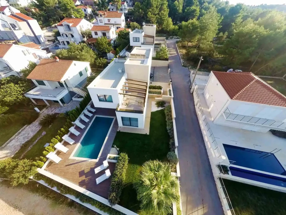 Villa Trogir Twins 2 by Croatia Finest Holidays - waterfront luxury villa with indoor and outdoor swimming pool and sauna