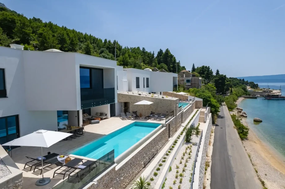 Villa Chiara by Croatia Finest Holidays - seafront luxury villa with outdoor swimming pool in Omis near Split